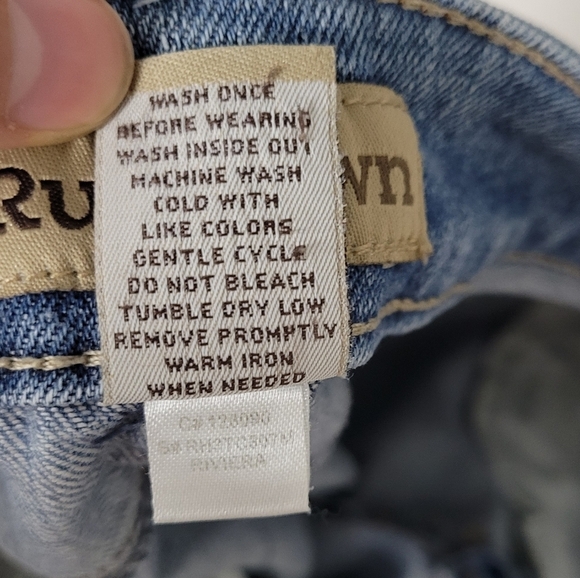 RuffHewn Light Blue Long Bermuda Denim Jean Shorts - Picture 8 of 8